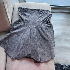 Stylish Gray Backless Dress